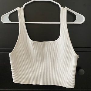 aritzia “sculpt knit” crop tank